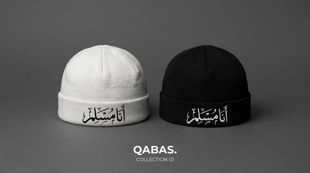 Bonnets Ana Muslim noir et blanc