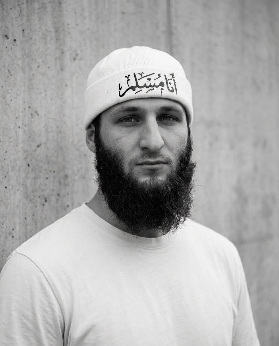 Bonnet blanc Ana Muslim porté